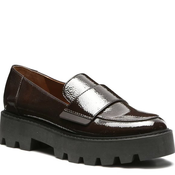 π·ππFranco Sarto Brindy Platform Loafer in Burgundy in US 8 Women'sπ·ππ - Picture 1 of 6